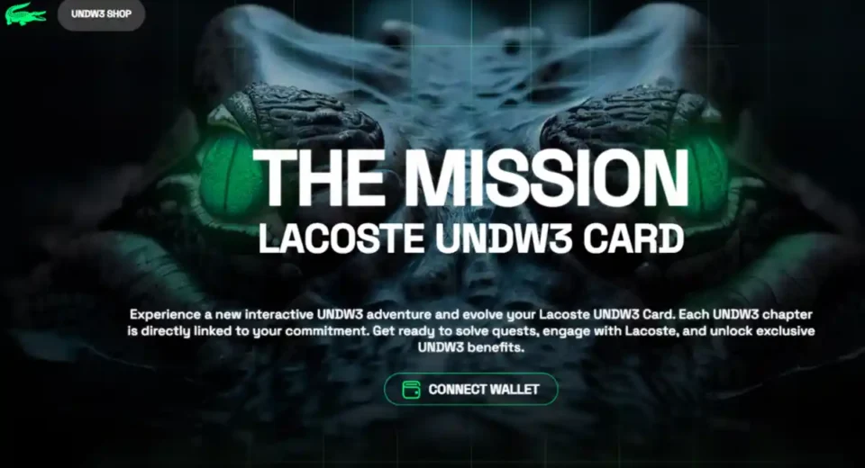 Lacoste mengubah mode NFT dengan memperkenalkan kartu digital interaktif untuk pengalaman Web3 yang inovatif.