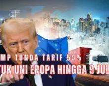 Trump menunda tarif impor 50% untuk Uni Eropa hingga 9 Juli 2025, beri waktu negosiasi dan cegah eskalasi perang dagang.