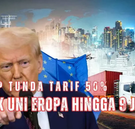 Trump menunda tarif impor 50% untuk Uni Eropa hingga 9 Juli 2025, beri waktu negosiasi dan cegah eskalasi perang dagang.