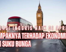 Inflasi Inggris naik di April, memicu kekhawatiran ekonomi dan mempengaruhi arah kebijakan suku bunga Bank of England.