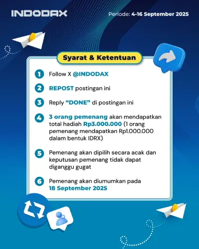 Menangin Total Hadiah Simpel dari Indodax