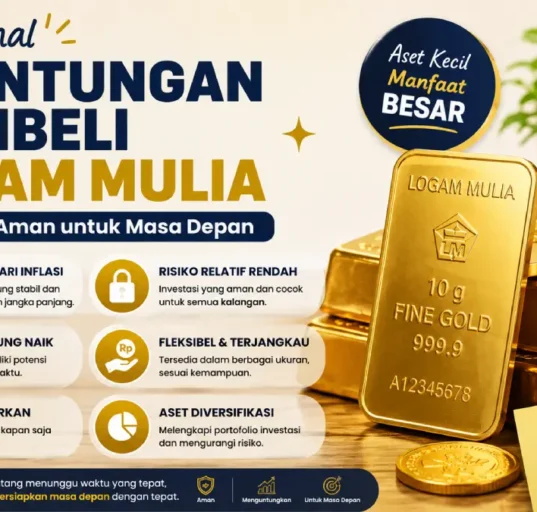 Pelajari keuntungan membeli logam mulia untuk melindungi aset, menghadapi inflasi, dan membangun investasi jangka panjang yang lebih stabil.
